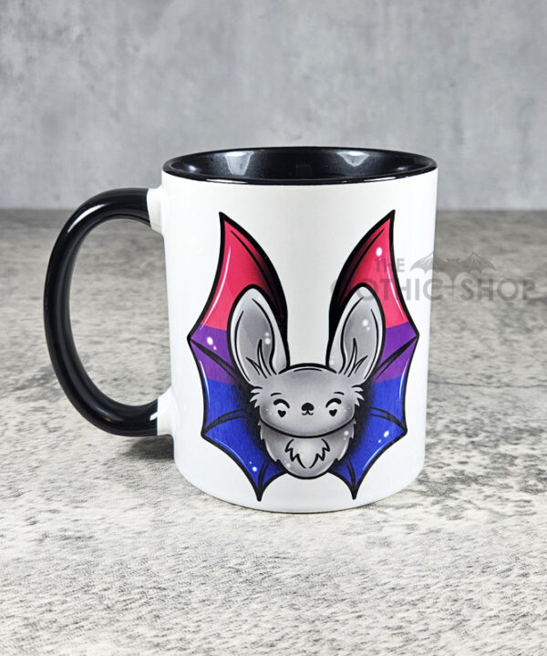 Bisexual Pride Flag Bat LGBTQ+ Ceramic Mug