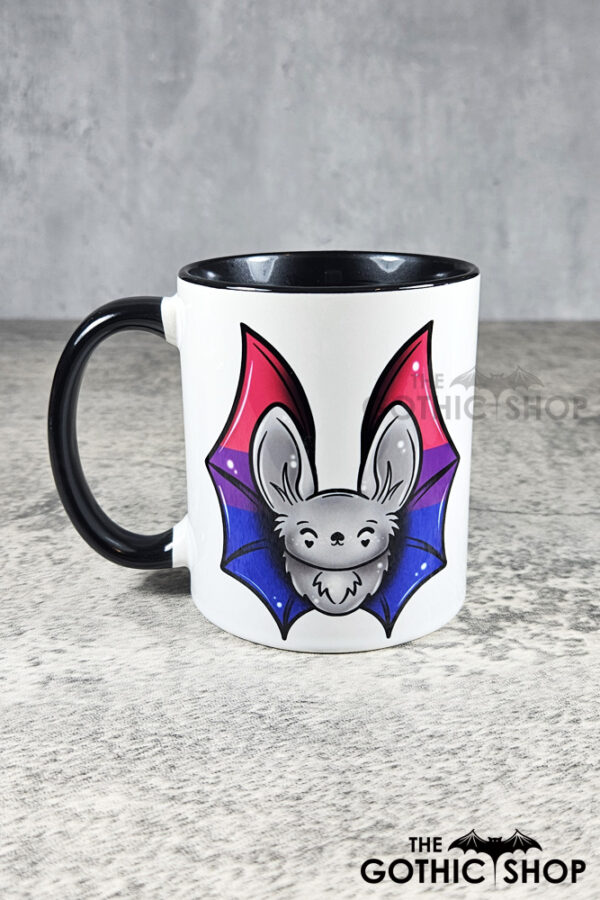 Bisexual Pride Flag Bat LGBTQ+ Ceramic Mug