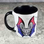 Bisexual Pride Flag Bat LGBTQ+ Ceramic Mug
