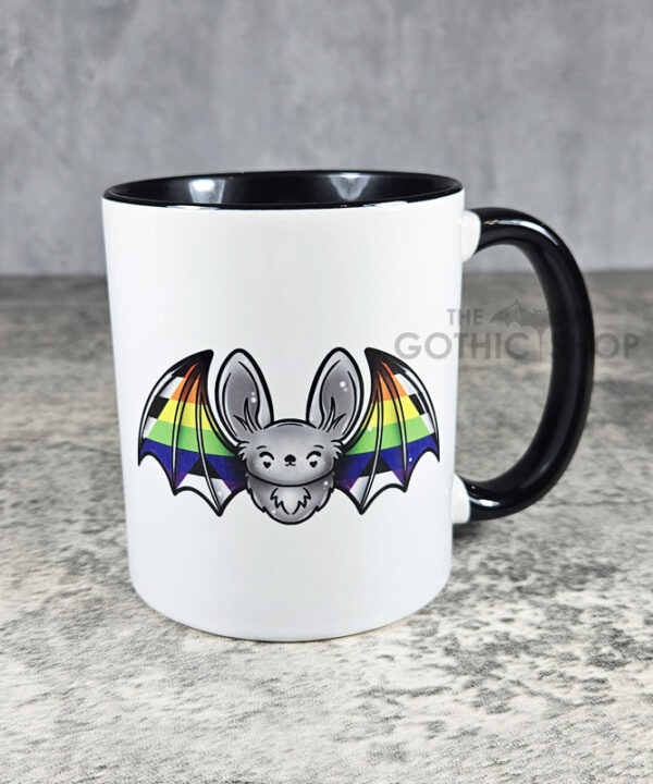 Allyship Straight Ally Flag Bat LGBTQ+ Ceramic Mug