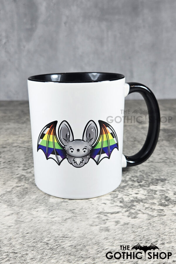 Allyship Straight Ally Flag Bat LGBTQ+ Ceramic Mug