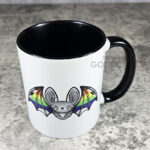 Allyship Straight Ally Flag Bat LGBTQ+ Ceramic Mug