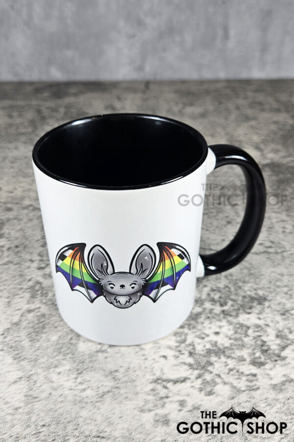 Allyship Straight Ally Flag Bat LGBTQ+ Ceramic Mug