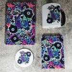 Never Trust The Living Sandworm & Planchette Gothic Ceramic Mug, notebooks and coaster