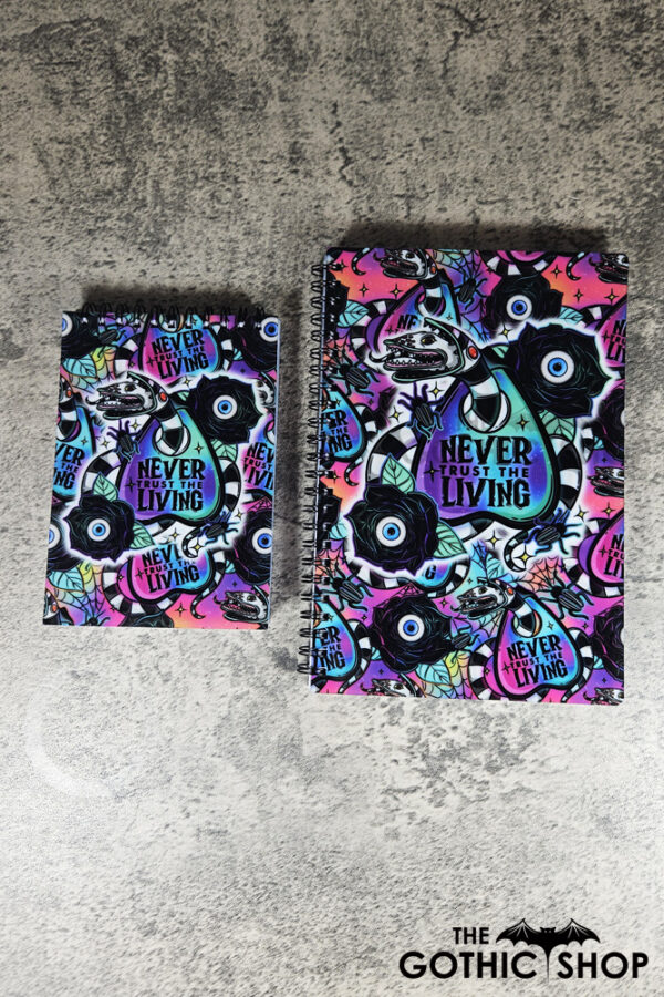 Never Trust The Living Sandworm & Planchette A5 & A6 Gothic Notebook Journals