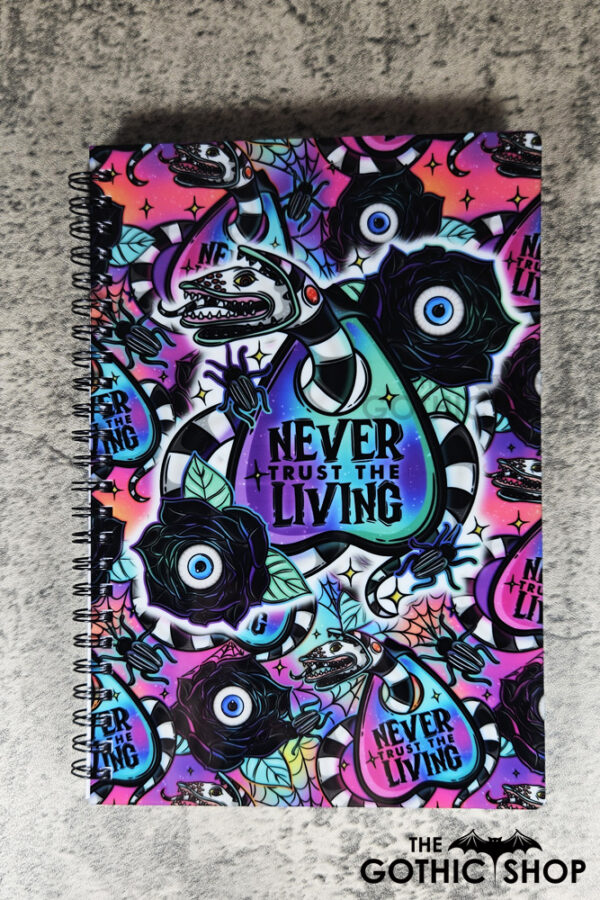 Never Trust The Living Sandworm & Planchette A5 Gothic Notebook Journal