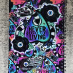 Never Trust The Living Sandworm & Planchette A5 Gothic Notebook Journal