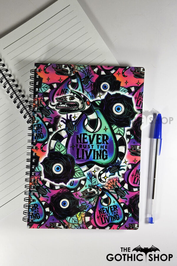 Never Trust The Living Sandworm & Planchette A5 Gothic Notebook Journal