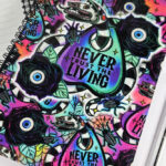 Never Trust The Living Sandworm & Planchette A5 Gothic Notebook Journal