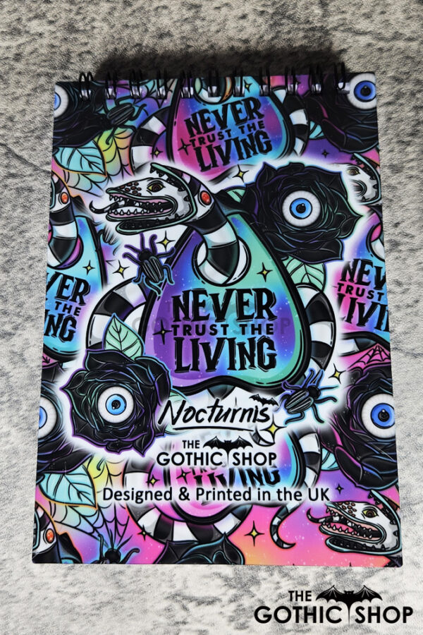 Never Trust The Living Sandworm & Planchette A6 Gothic Notepad
