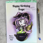 Personalised Whimsical Witch & Cauldron Sweet Crisp Party Favour Gothic Gift Bag