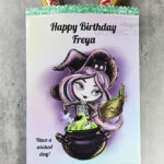 Personalised Whimsical Witch & Cauldron Sweet Crisp Party Favour Gothic Gift Bag