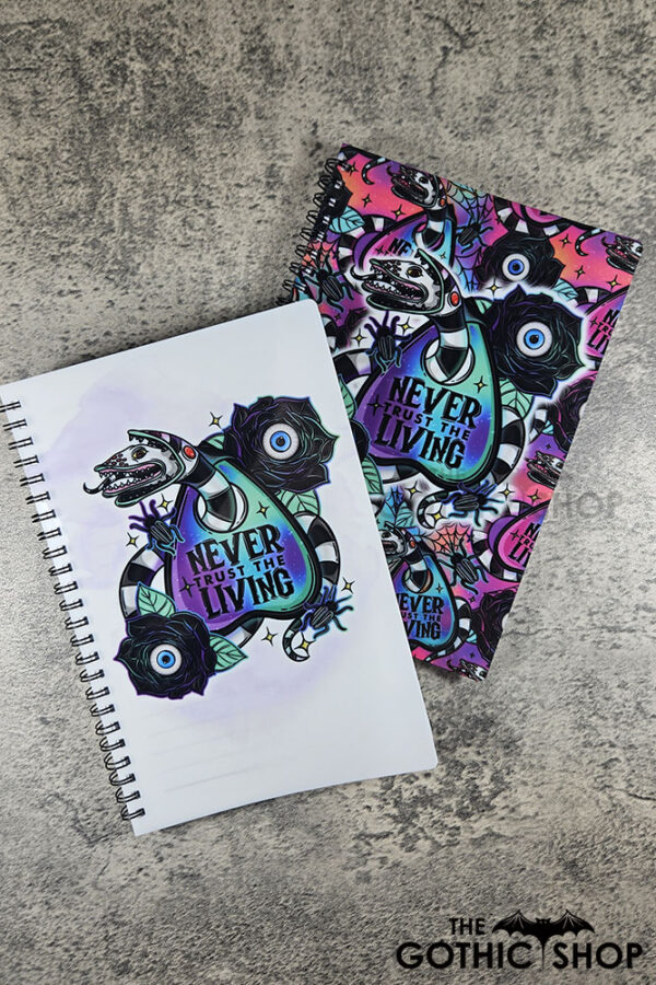 Never Trust The Living Sandworm & Planchette A5 Gothic Notebook Journal
