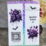 Personalised Goth Lady Purple Roses Sweet Crisp Party Favour Gothic Gift Bag