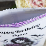 Personalised Goth Lady Purple Roses Sweet Crisp Party Favour Gothic Gift Bag