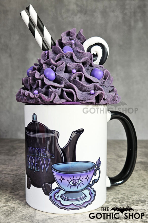 Witch's Brew Teapot & Cups Witchy Gothic Mug