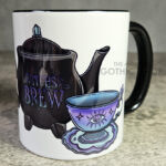 Witch's Brew Teapot & Cups Witchy Gothic Mug