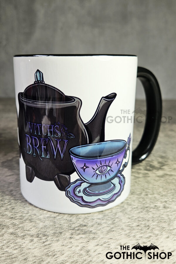 Witch's Brew Teapot & Cups Witchy Gothic Mug