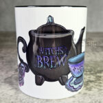Witch's Brew Teapot & Cups Witchy Gothic Mug