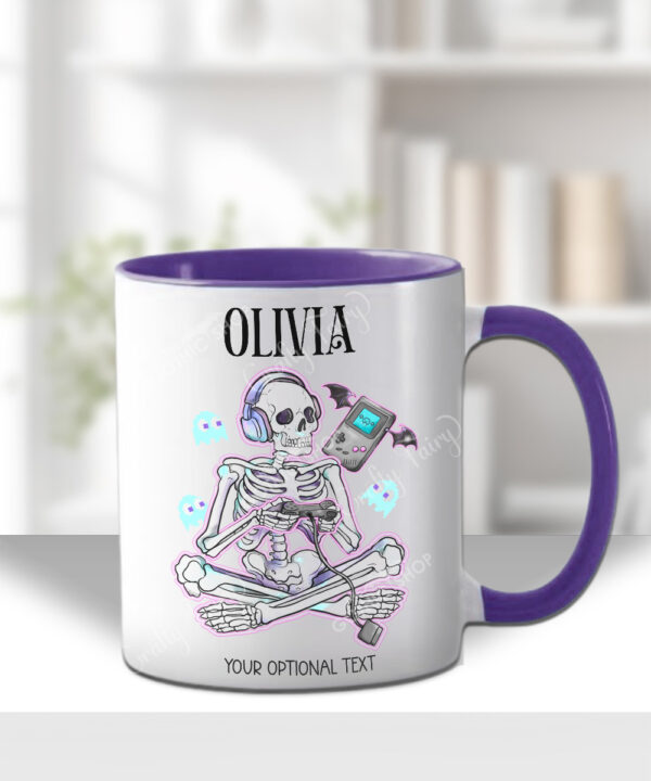 gamer ghoul skeleton gaming gothic mug