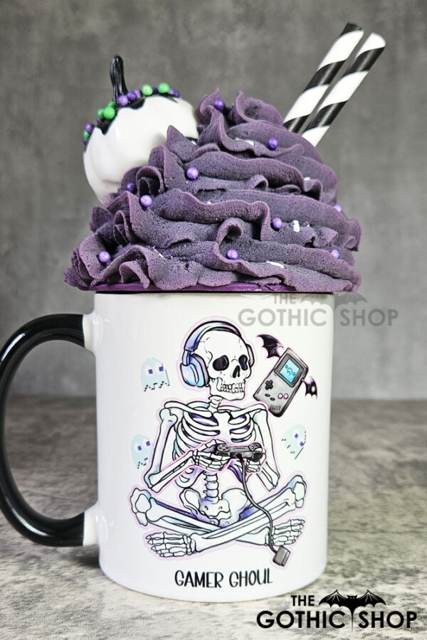 Gamer Ghoul Skeleton Gaming Gothic Mug
