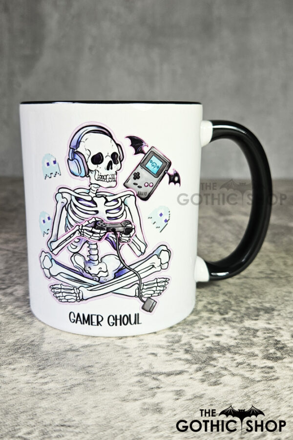 Gamer Ghoul Skeleton Gaming Gothic Mug