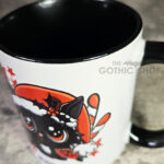 Merry Catmas Santa Kawaii Black Cat Gothic Mug