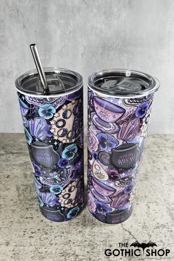 Witch's Brew Tea Party Black Witchy Tumblers