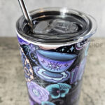 Witch's Brew PoisonBerry Pie Tea Party Black Witchy Tumbler