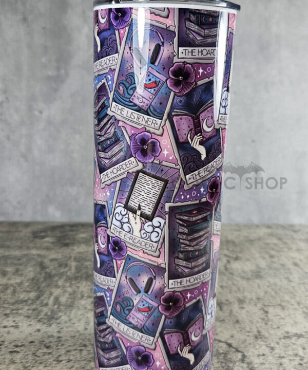 Tarot Cards Reader Hoarder Ombre Witchy Gothic Tumbler