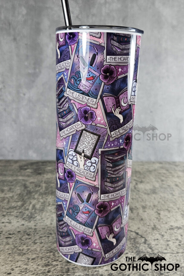 Tarot Cards Reader Hoarder Ombre Witchy Gothic Tumbler