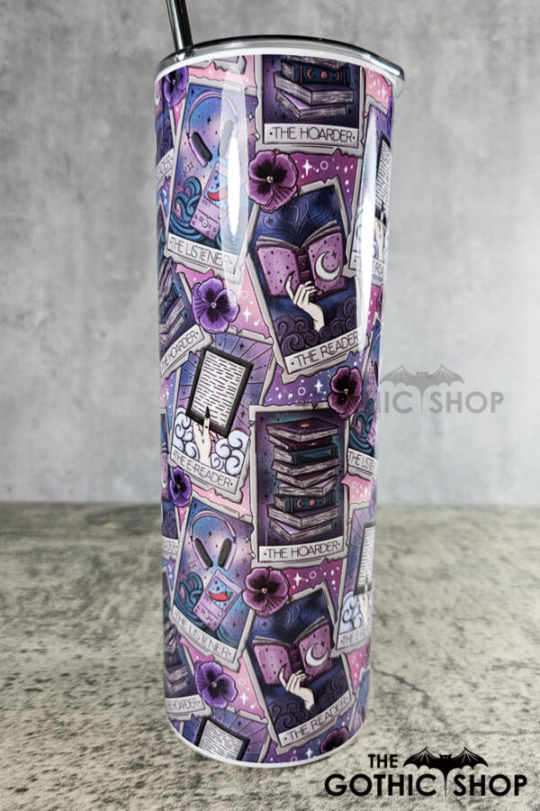 Tarot Cards Reader Hoarder Ombre Witchy Gothic Tumbler
