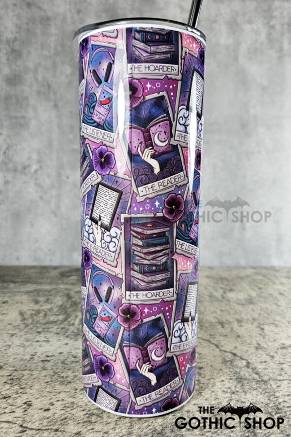 Tarot Cards Reader Hoarder Ombre Witchy Gothic Tumbler