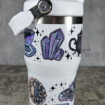 Witch's Brew Teapot & Cups Witchy 20oz Travel Tumbler with Top Handle
