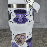 Witch's Brew Teapot & Cups Witchy 20oz Travel Tumbler with Top Handle