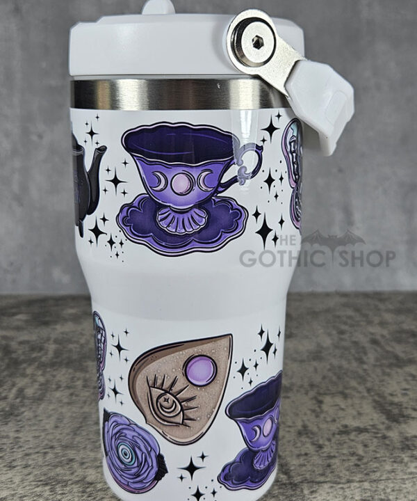 Witch's Brew Teapot & Cups Witchy 20oz Travel Tumbler with Top Handle