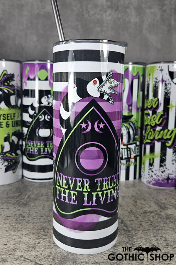 Never Trust The Living Sandworm & Planchette Striped 20oz Tumbler