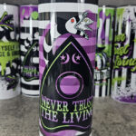 Never Trust The Living Sandworm & Planchette Striped 20oz Tumbler
