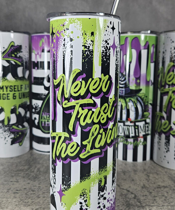 Never Trust The Living Sandworms Grunge Splatters 20oz Tumbler
