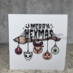 Merry Hexmas Broomstick Gothic Witchy Christmas Card