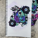 Never Trust The Living Sandworm & Planchette A5 Gothic Notebook Journal V2
