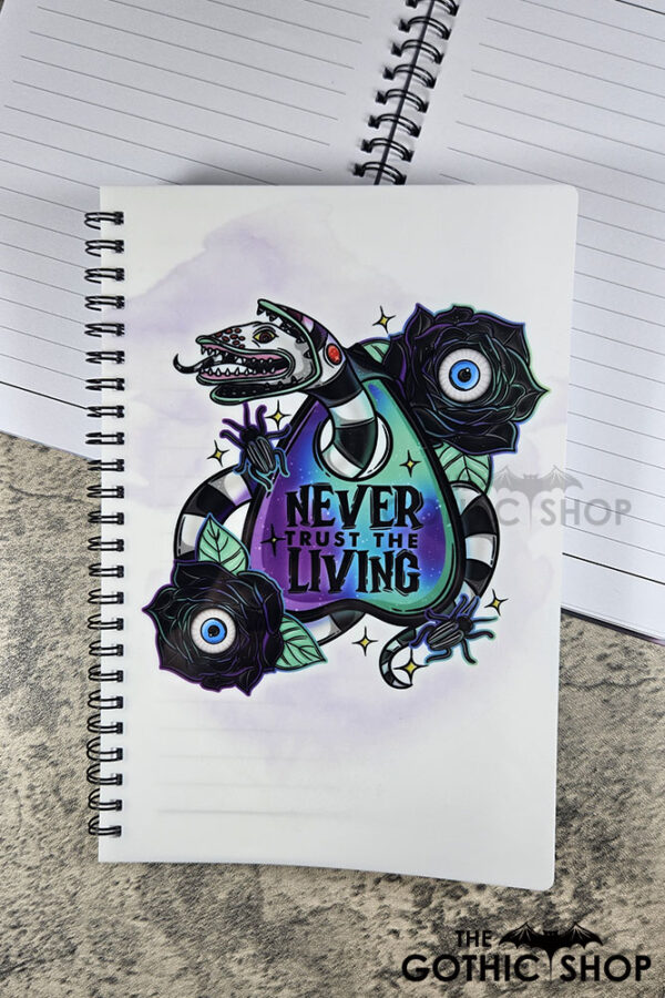 Never Trust The Living Sandworm & Planchette A5 Gothic Notebook Journal V2