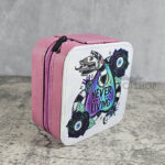 Never Trust The Living Sandworm & Planchette Pink Faux Leather Travel Jewellery Box