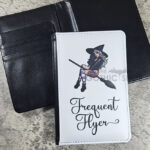 Frequent Flyer Witch on Broomstick Passport & Credit Card Holder (Copy)