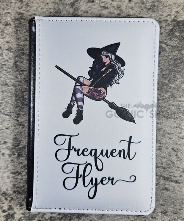 Frequent Flyer Witch on Broomstick Passport & Credit Card Holder (Copy)