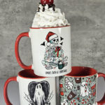 Gift Gothic Christmas Red Mug