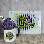 Never Trust The Living Gothic Halloween Glass Chopping Board