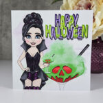 Poisoned Apple Cocktail Halloween Gothic Greetings Card