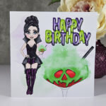 Poisoned Apple Cocktail Birthday Gothic Greetings Card