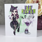 Witches Brew Cocktail Halloween Gothic Greetings Card
